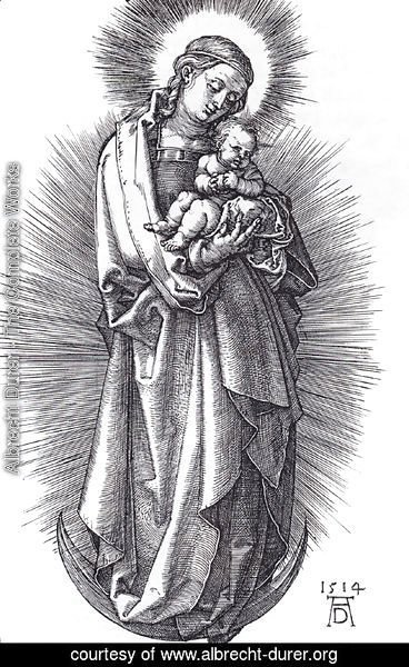 Albrecht Durer - The Virgin On The Crescent With A Diadem