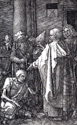 Albrecht Durer - St  Peter And St  John Healing The Cripple