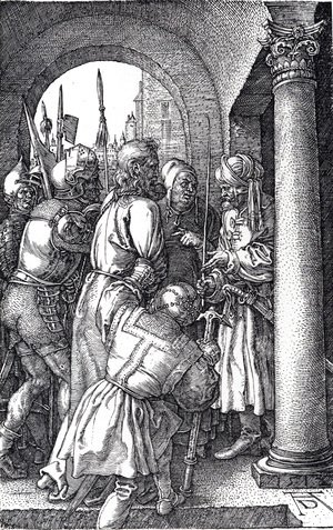 Albrecht Durer - Christ Before Pilate (Engraved Passion)