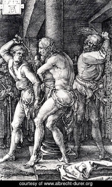 Albrecht Durer - Flagellation (Engraved Passion)