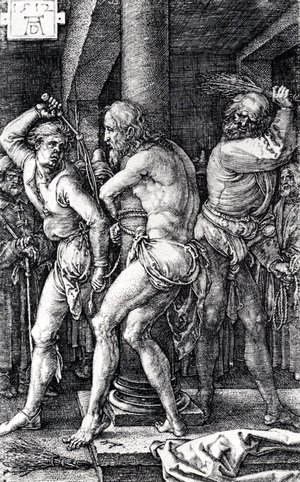 Albrecht Durer - Flagellation (Engraved Passion)