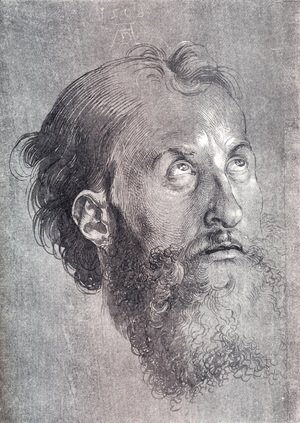 Albrecht Durer - Head Of An Apostle Looking Upward