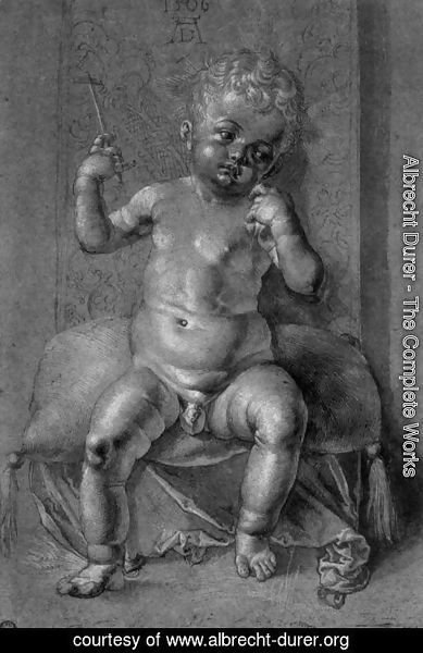 Albrecht Durer - Seated Nude Child