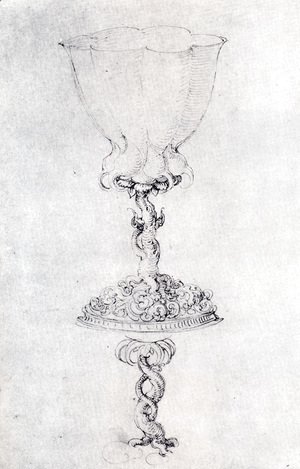 Albrecht Durer - Design For A Goblet  With A Variant Of The Base