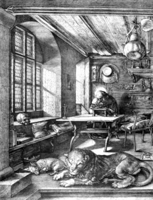 Albrecht Durer - St  Jerome In His Study 1514