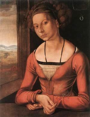 Portrait Of A Young Furleger With Her Hair Done Up