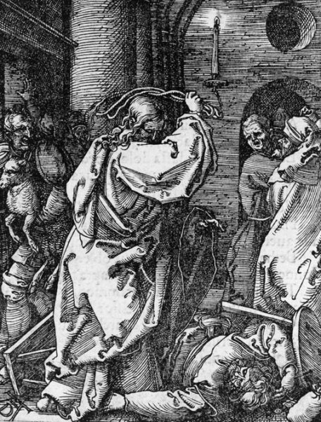 Christ driving the Money Changers from the Temple, from The Small Passion