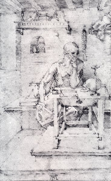 St  Jerome In His Study (Without Cardinals Robes)