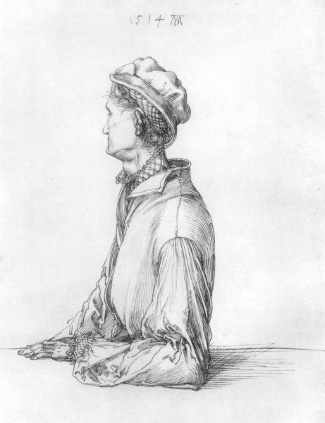 Endres Durer, brother of the painter, in profile