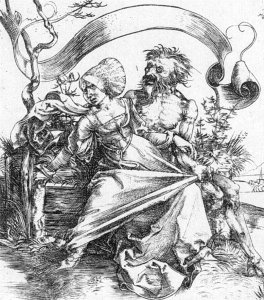 Young Woman Attacked by Death; or, The Ravisher