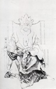 Oriental Ruler Enthroned