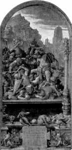 Design for the Fugger Chapel in Augsburg Samson fighting the Philistines