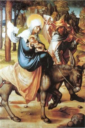 Albrecht Durer - The Seven Sorrows of the Virgin: The Flight into Egypt