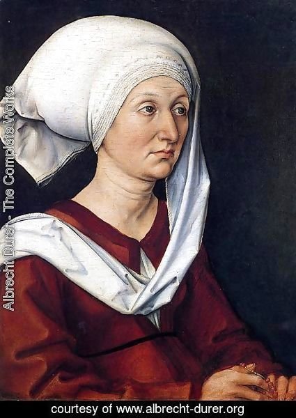 Albrecht Durer - Portrait of Barbara Durer I