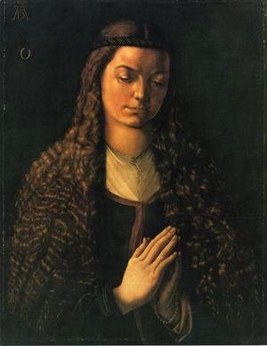 Portrait of a Woman with Her Hair Down