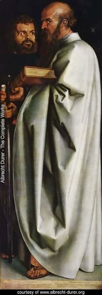 Albrecht Durer - Four Holy Men (right panel): St. Paul and St. Mark