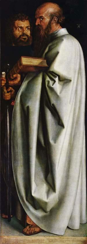 Albrecht Durer - Four Holy Men (right panel): St. Paul and St. Mark