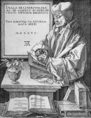 Albrecht Durer - Portrait of Erasmus of Rotterdam