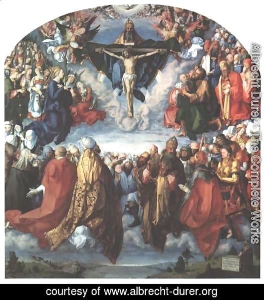 Albrecht Durer - Adoration of the Trinity I