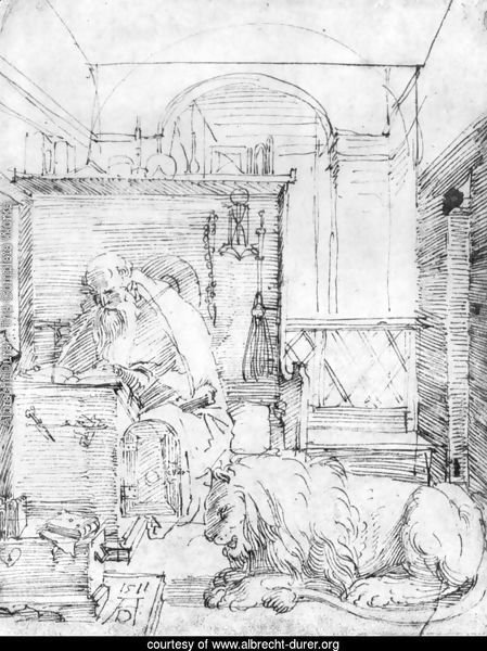 St. Jerome In His Study