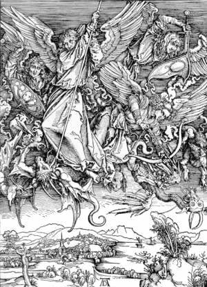 Albrecht Durer - St.Michael and his Angels Fight the Dragon