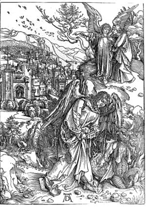 Albrecht Durer - The Angel with the Key to the Pit