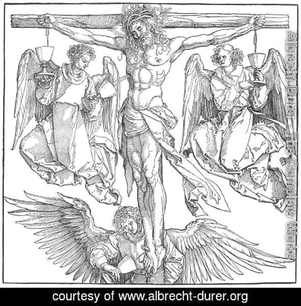 Albrecht Durer - Christ on the Cross with Three Angels