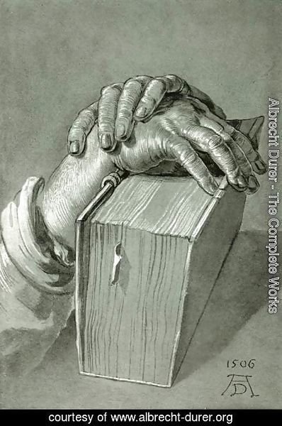 Albrecht Durer - Hand Study with Bible