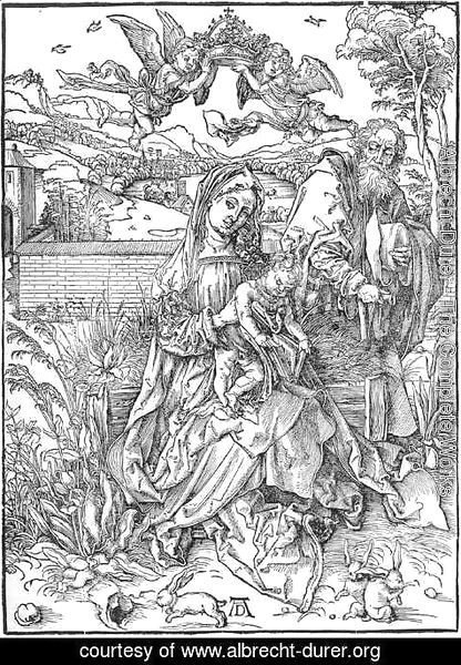 Albrecht Durer - Holy Family with Three Hares