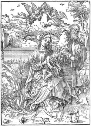Albrecht Durer - Holy Family with Three Hares