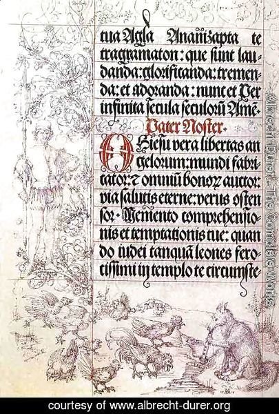 Albrecht Durer - Illumination from Priere book