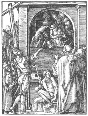 Albrecht Durer - Small Passion, 19. Christ Shown to the People