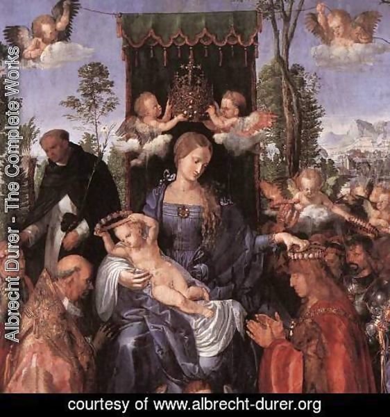 Albrecht Durer - Feast of the Rose Garlands (detail 1)