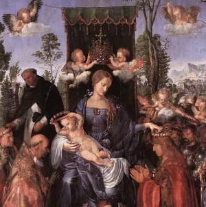Albrecht Durer - Feast of the Rose Garlands (detail 1)