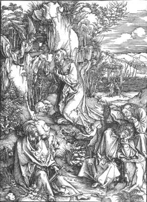 Albrecht Durer - The Large Passion 2. Christ on the Mount of Olives