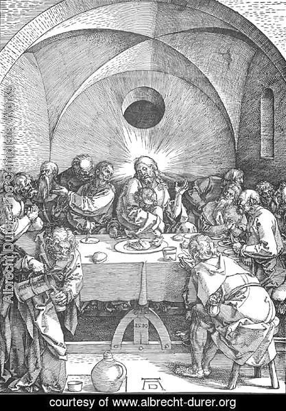 Albrecht Durer - The Large Passion 9. Last Supper