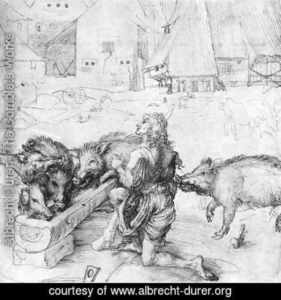 Albrecht Durer - The Prodigal Son among the Swine