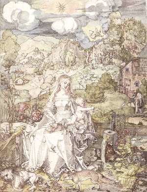 Albrecht Durer - The Virgin among a Multitude of Animals