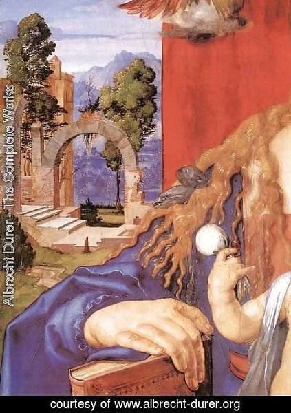 Albrecht Durer - Madonna with the Siskin (detail) 2