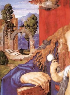 Albrecht Durer - Madonna with the Siskin (detail) 2