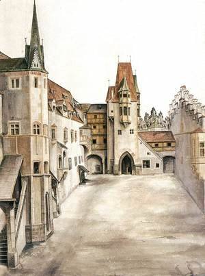 Albrecht Durer - Courtyard of the Former Castle in Innsbruck without Clouds