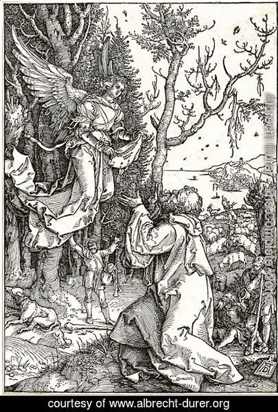Albrecht Durer - Joachim and the Angel, from Life of the Virgin