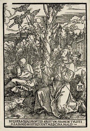 Albrecht Durer - Saint Francis receiving the Stigmata