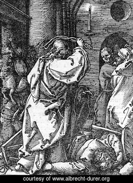 Albrecht Durer - Christ driving the Money Changers from the Temple, from The Small Passion