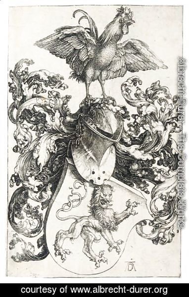 The Coat Of Arms With A Cock