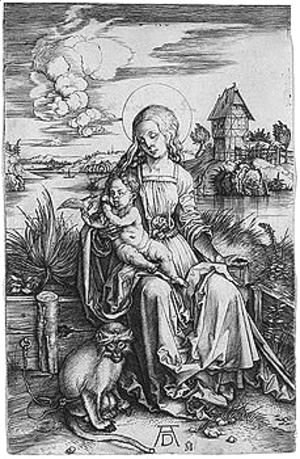 Albrecht Durer - Virgin and child 2