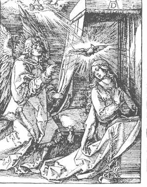 Albrecht Durer - The Annunciation, From The Small Passion
