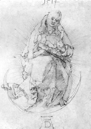 Albrecht Durer - Crescent Madonna