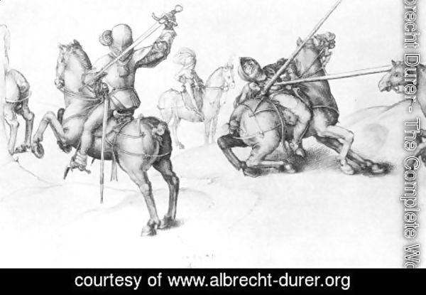 Albrecht Durer - Fencing Reiter