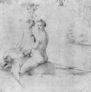 Albrecht Durer - Venus on a dolphin